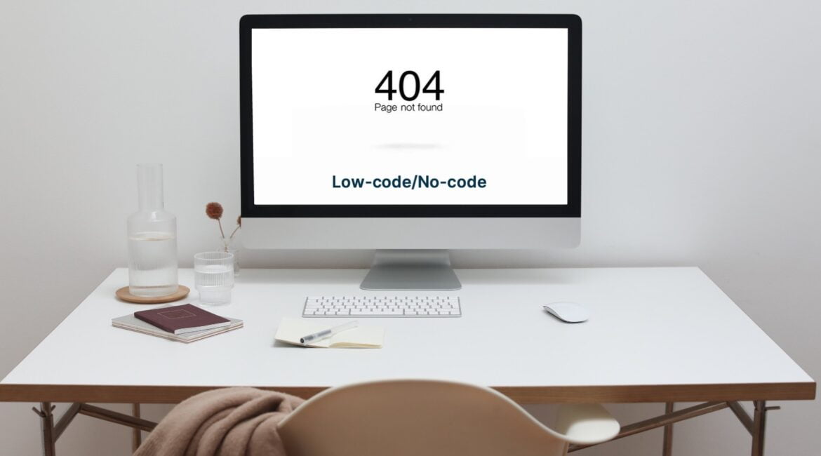 Low code platform issuing a error message